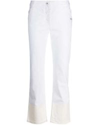 Off-White c/o Virgil Abloh - Jeans in denim a vita media con orlo a contrasto - Lyst