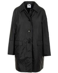 Aspesi - Abrigo Negro Teena, Mujer, Talla - Lyst