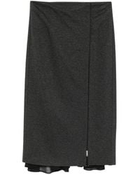 Semicouture - Topaz Midi Rok - Lyst