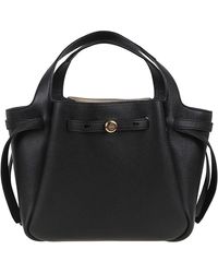 Tory Burch - Schwarze Shopper Tasche Mit Gürtelakzent - Lyst