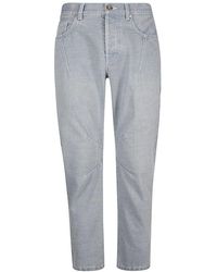 Eleventy - Relaxte Denim-Hose Mit Bundfalten - Lyst