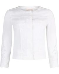 Liu Jo - Jassen ,Wit ,Katoen Kate Jacket - Lyst