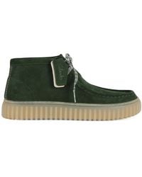 Clarks - Scarpa stringata in camoscio torhill hi - Lyst