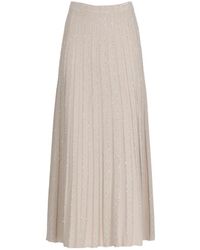 D.exterior - Sequinned Midi Skirt - Lyst