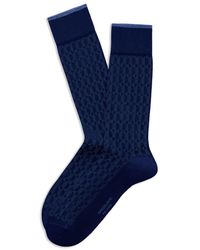 Marcoliani - Ondergoed ,Blauw ,Katoen Pima Katoen Design Kniekousen - Lyst
