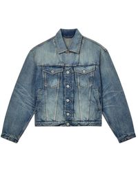 KENZO - Jassen ,Blauw ,Denim Pop Trucker Denim Jas - Lyst