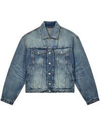 KENZO - Jassen ,Blauw ,Denim Pop Trucker Denim Jas - Lyst
