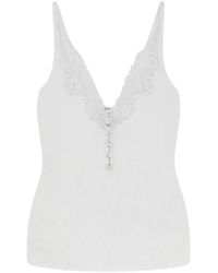 Self-Portrait - Sleeveless Tops - Lyst