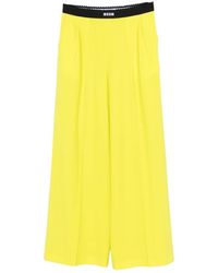 MSGM - Wide Trousers - Lyst