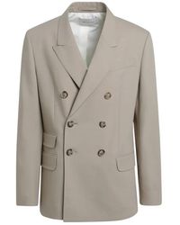 Ami Paris - Jassen ,Wol Straight Double Breasted Jacket - Lyst