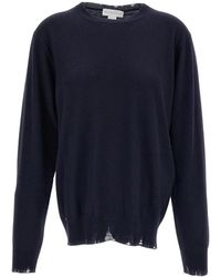 Stella McCartney - Truien & Vesten ,Blauw ,Wol Trui Met Ronde Hals - Lyst