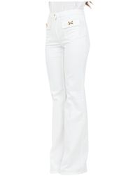 Elisabetta Franchi - Boot-Cut Jeans - Lyst