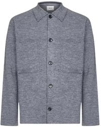 NN07 - Overhemden ,Grijs ,Wol Jonas Overshirt - Lyst