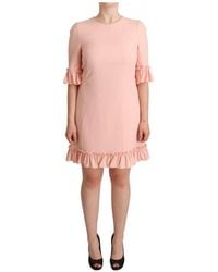 Dolce & Gabbana - Ruffled Cady Mini Dress - Lyst