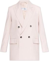 Max Mara - Jassen ,Roze ,Wol Ombrosa Blazer - Lyst