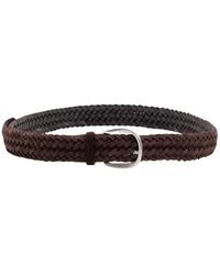 Orciani - Geflochtener Wildleder-Gürtel Plot 3,5 Cm - Lyst