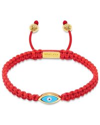 Nialaya - String Bracelet with Evil Eye - Lyst
