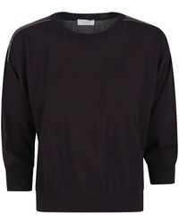 Peserico - Schwarzer Pullover Stilvoll Und Vielseitig - Lyst