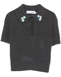 Self-Portrait - Round-Neck Knitwear - Lyst