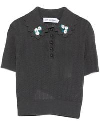 Self-Portrait - Round-Neck Knitwear - Lyst