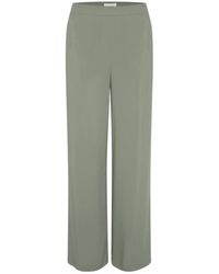 Part Two - Grüne weite bein elastische taille hose - Lyst