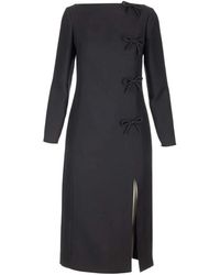 Valentino Garavani - Elegante Zwarte Jurk - Lyst