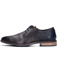 Mazzeltov - Blaue Leder Derby Schuhe Enzo - Lyst