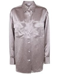 Filippa K - Crinkled Satin Shirt - Lyst