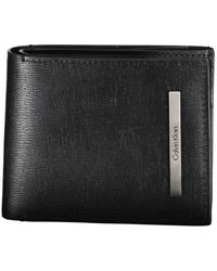 Calvin Klein - Accessoires ,Zwart ,Polyester Bifold Portemonnee - Lyst