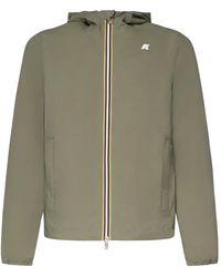 K-Way - Jassen ,Groen ,Nylon Jack Stretch Nylon Jacket - Lyst