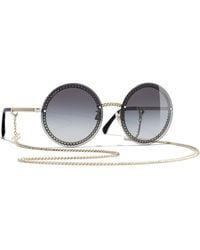 Chanel - Ikonoische sonnenbrille mit verlaufsgläsern - Lyst