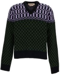 Marni - V-Neck Knitwear - Lyst