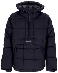 Timberland - Anorak Puffer Anorak Zwart Donsjack Voor - Lyst