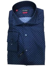 Roy Robson - Geometrisches Muster Slim Fit Hemd - Lyst