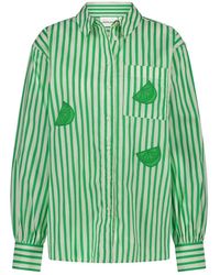 FABIENNE CHAPOT - Overhemden ,Groen ,Katoen Alex Blouse - Lyst