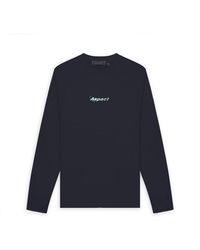 Aspact - Tops ,Blauw ,Ember Ls Tee - Lyst