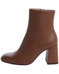 Souliers Martinez - Camel leder flache schuhe - Lyst