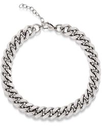 Nialaya - Chunky Cuban Chain Choker - Lyst