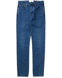 Ami Paris - Blauwe Katoenen Jeans Met Klassieke Snit - Lyst