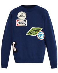 KENZO - Badges Embroidered Jumper - Lyst