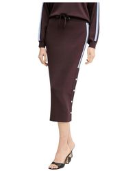 Pinko - Midi Rok Met Elastische Taille - Lyst