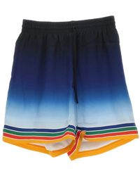 Casablancabrand - Shorts in seta con coulisse - Lyst