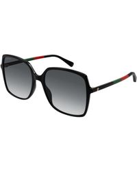 Gucci - Zonnebril Met Vierkant Montuur - Lyst