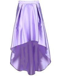 SIMONA CORSELLINI - Rokken ,Paars ,Polyester Elegante Polyester Rok - Lyst