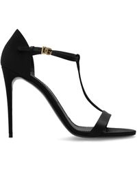 Dolce & Gabbana - Satin High Heel Sandalen - Lyst