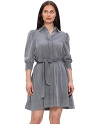 EST'SEVEN - Kleedjes ,Grijs ,Elise Jurk 26 - Lyst