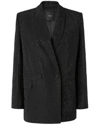 Pinko - Double-Breasted Blazer - Lyst