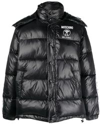 Moschino - Jassen ,Zwart ,Nylon Zwarte Puffer & Down Casual Jas - Lyst