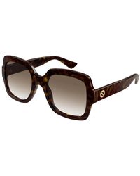 Gucci - Minimal 54mm Square Sunglasses - Lyst