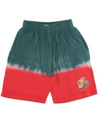 Mitchell & Ness - Fitness ,Veelkleurig ,Katoen Nba Tie Dye Basketbalshorts - Lyst